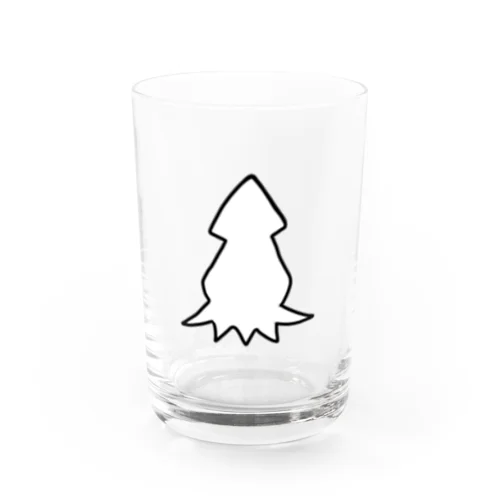イカです Water Glass