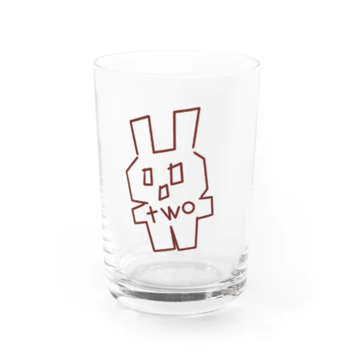 兎うさtwo Water Glass