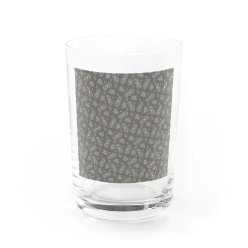 微生物パターン灰_アイテムいろいろ Water Glass