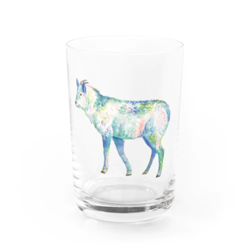 水彩カモシカ Water Glass