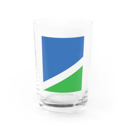 ミニマリズムデザインな気分　青と緑 グラス