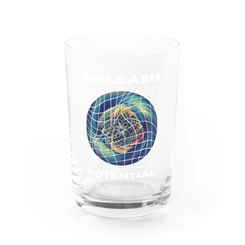 "Unleash Potential" Graphic Tee & Merch Water Glass