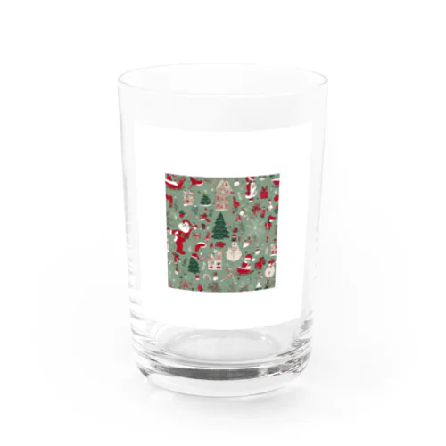 ハッピークリスマス Water Glass