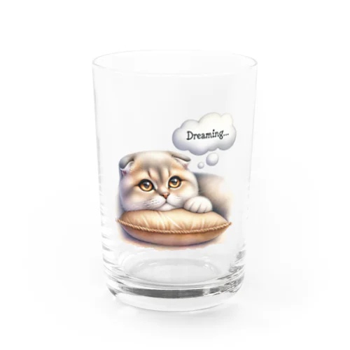 まる耳ねこのほっこり時間 Water Glass