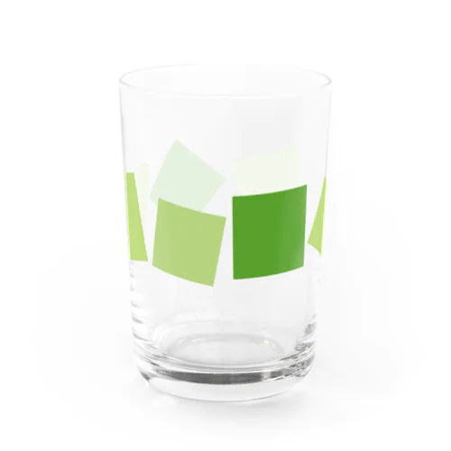 緑色の四角形 Water Glass