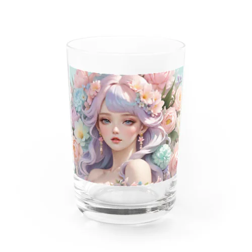 春と花の女神フローラ Water Glass