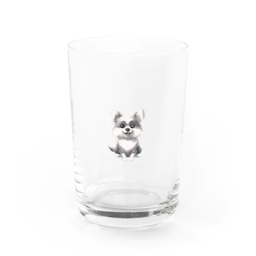 飼い主を待っている犬 Water Glass