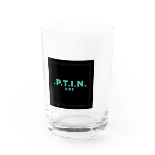 .P.T.I.N. HIKE - SQUARE LOGO BLACK Water Glass