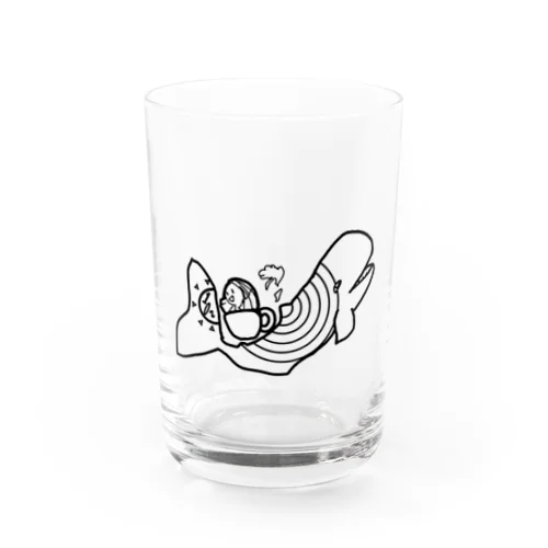 ハクジラとキクミーさん Water Glass