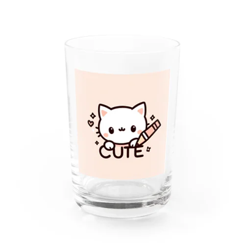 Cut 猫 Water Glass