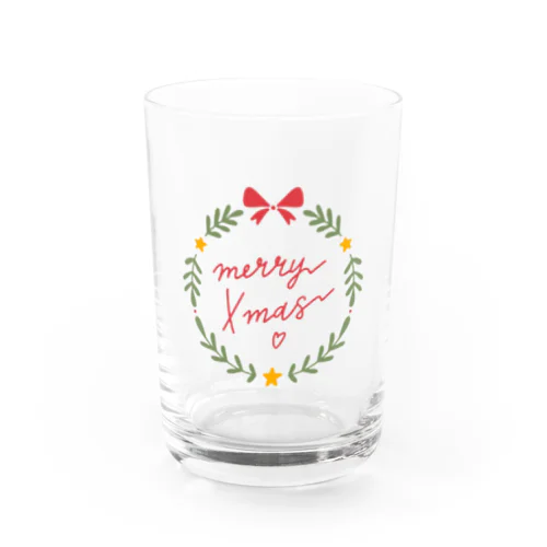 メリークリスマス Water Glass
