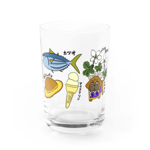 高知愛しちゅ〜。③文字入り Water Glass