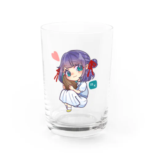 にく(澄ちゃんイラスト) Water Glass