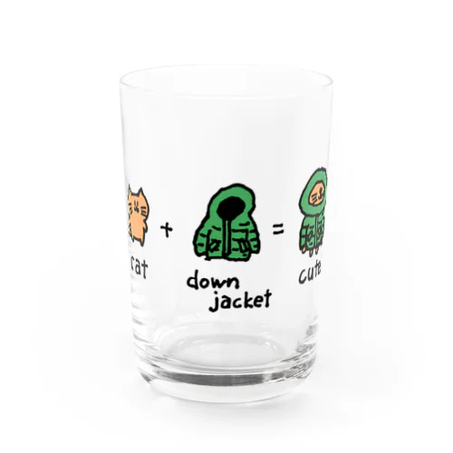 cute cat Water Glass