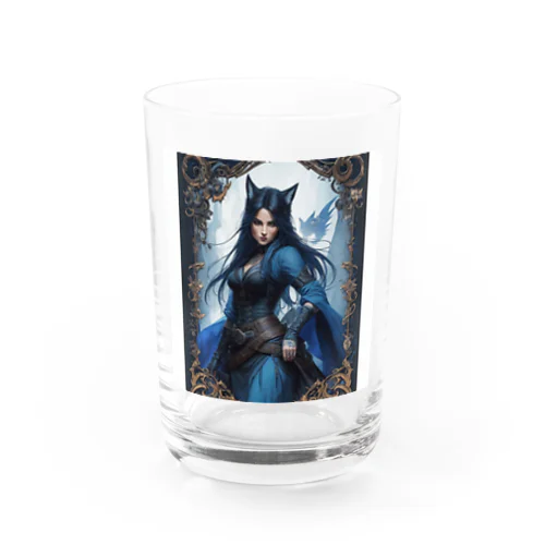 「狐魔女の蒼き炎」 ： "The Azure Flames of the Fox Witch" Water Glass