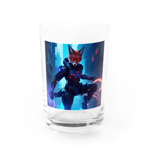 メカニカル・キツネの都市探索」: "Mechanical Urban Fox Exploration" Water Glass