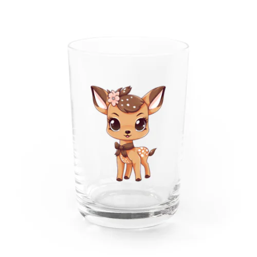 可愛い鹿 Water Glass