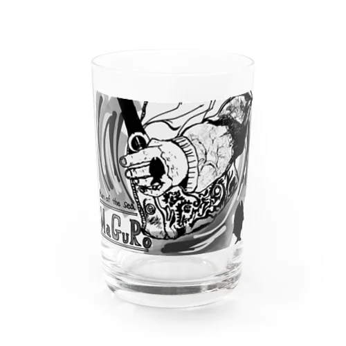 maguro Man of the sea Water Glass