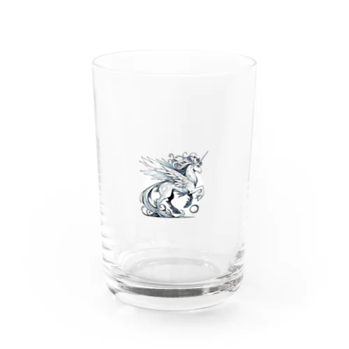 伝承のささやき: 神秘的なユニコーン Water Glass