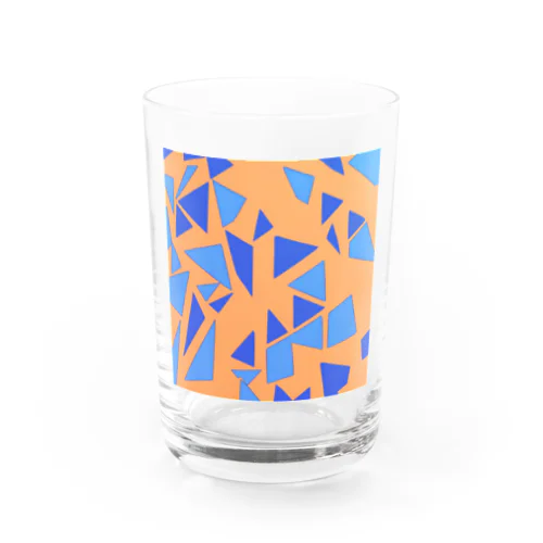 teal orange Water Glass