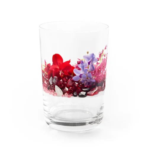 [7月]July-Ruby&Larkspur Water Glass
