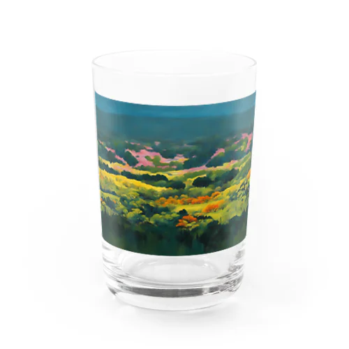 色彩豊かな自然風景 グラス