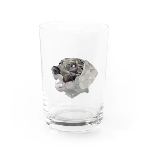 polygon-Dog ver.Silver Water Glass