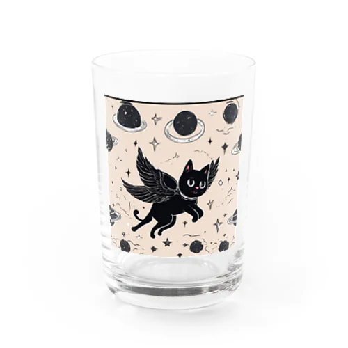 宇宙黒猫キョロちゃん(惑星) Water Glass