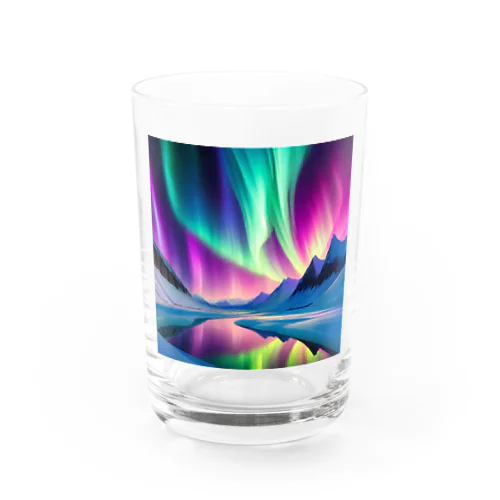北極のオーロラ Water Glass