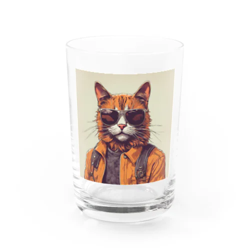 予知ニャン Water Glass