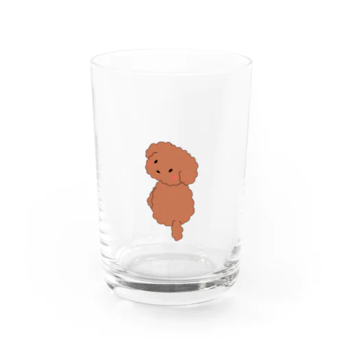 ふりむきトイプー Water Glass