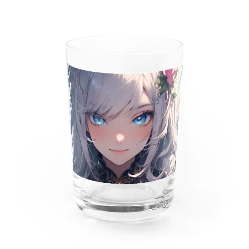 銀髪の美少女 Water Glass