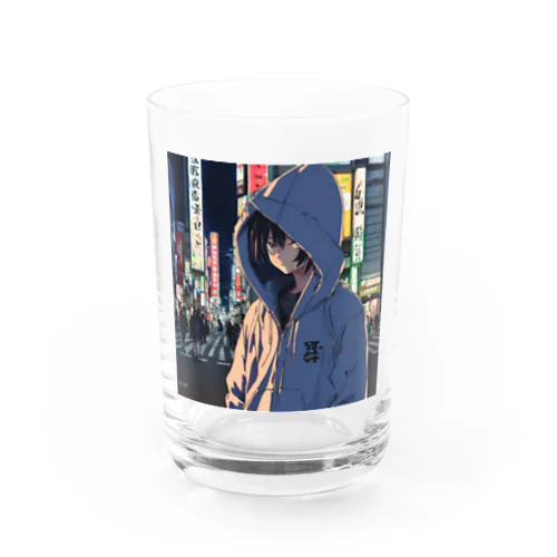 パーカーフードの少女　池袋編 Water Glass