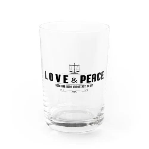つりあう天秤（LOVE & PEACE) Water Glass