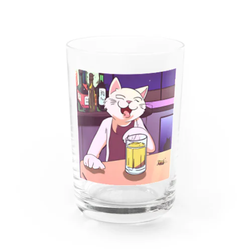 酔っ払いの猫くん Water Glass