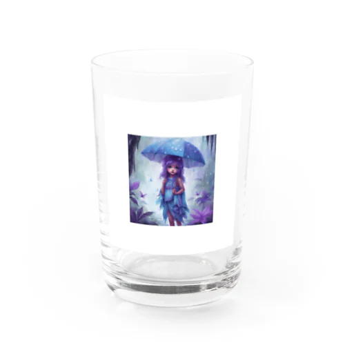 Alone in the Purple Rain Water Glass