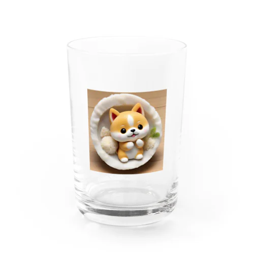 おむすび三角顔のしばちゃんワンプレート Water Glass