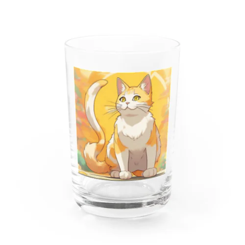 希望の猫 Water Glass