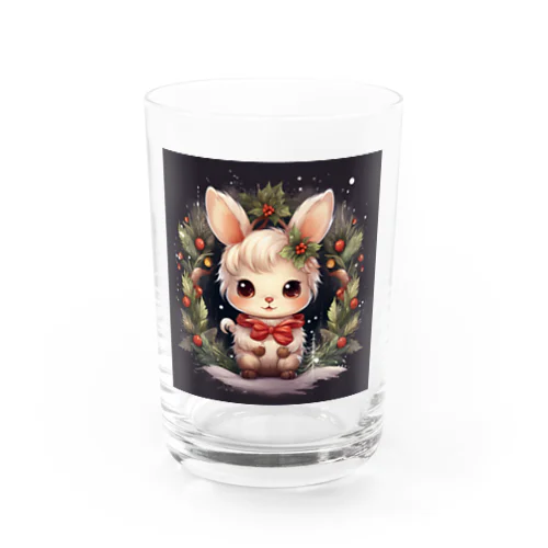 クリスマスラビット Water Glass