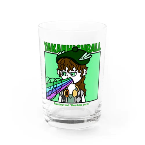 レインボーパーマちゃん Water Glass