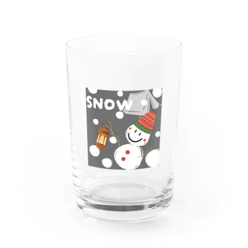 雪だるま Water Glass