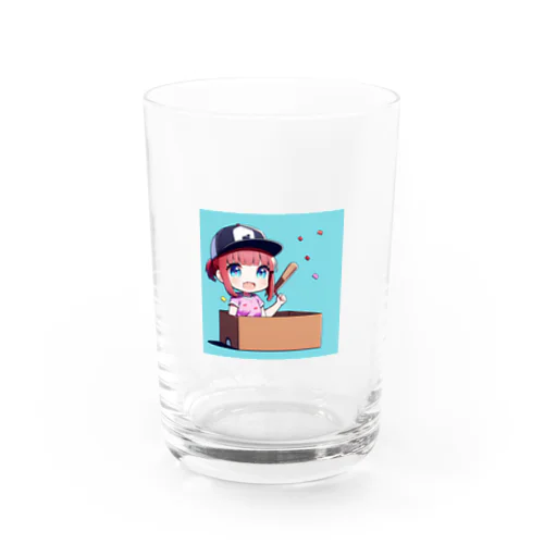 ダンボール　野球女子　ヨネオリ Water Glass