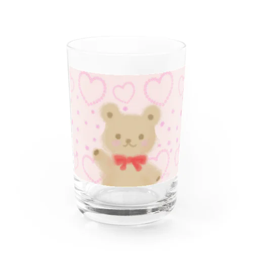 ほんわかテディベア Water Glass