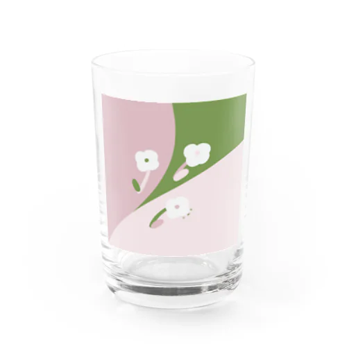 元気な花色（桃×緑）シリーズ Water Glass