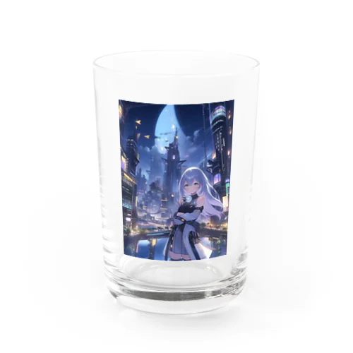 ムーンライトシティのメタリックガール Water Glass