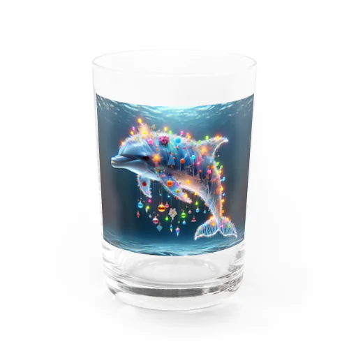 融合クラゲ　イルカ　クリスマスデコレーション Water Glass