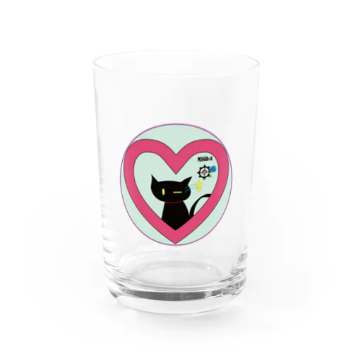 magboxシリーズ　～ウィンク黒猫～ Water Glass