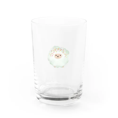 チョコスプレーかけひつじ Water Glass