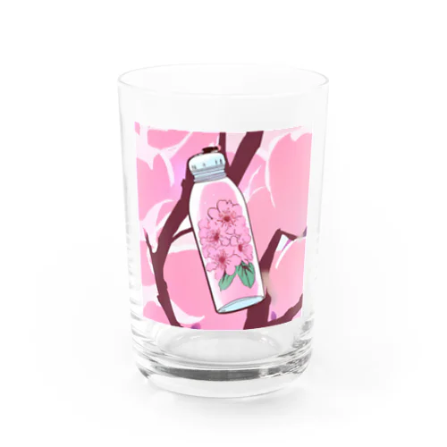 水筒の中の桜 Water Glass