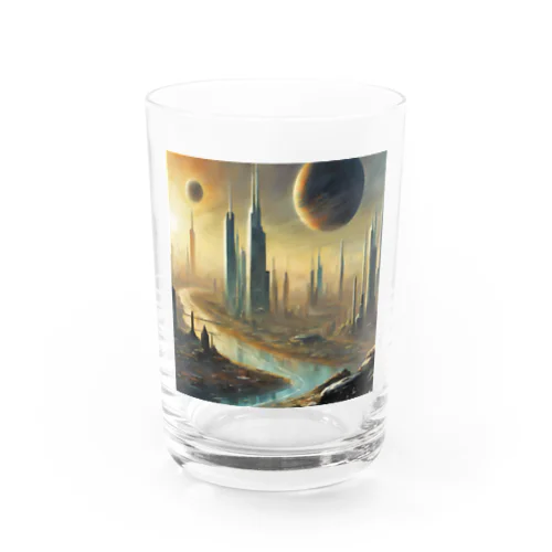 惑星と近未来都市 Water Glass